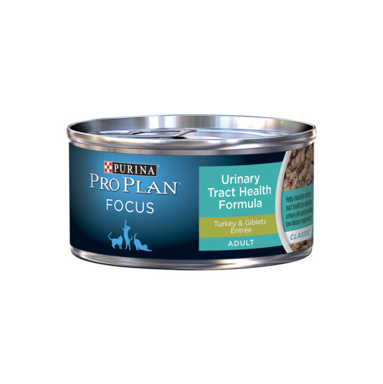 Purina Pro Plan FOCUS Urinary Tract Health Formula, Turkey & Giblet Entrée, Canned Cat Food, 3 oz