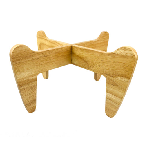 Boomerang Wooden Plant Stand, 12"