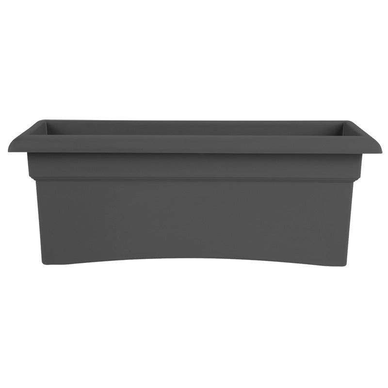 Bloem Veranda Plastic Deck Box, Charcoal, 26 in.