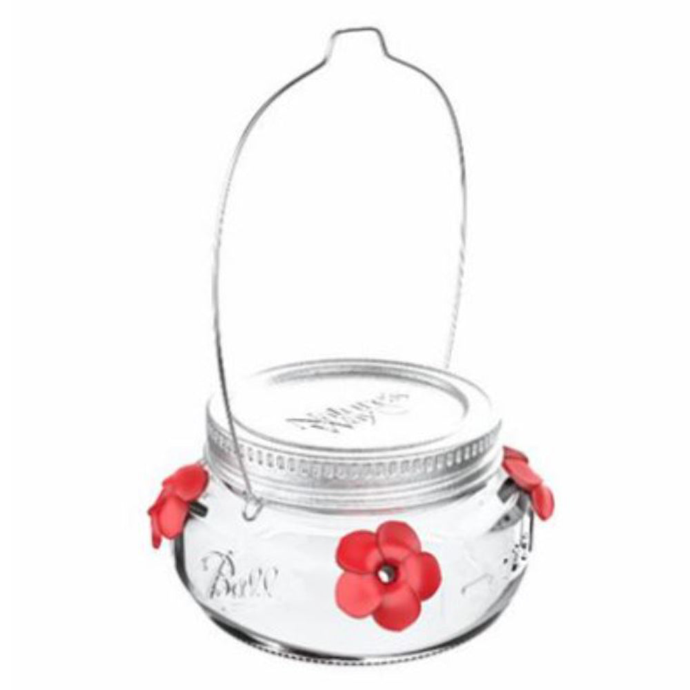 Nature's way, Mason Jar Hummingbird Feeder