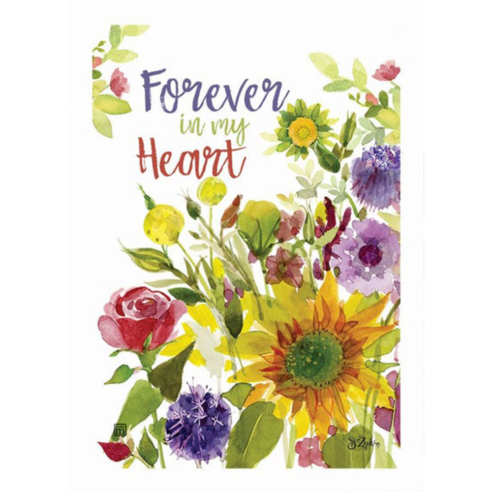 Studio M, Forever in my Heart Flowers Garden Flag