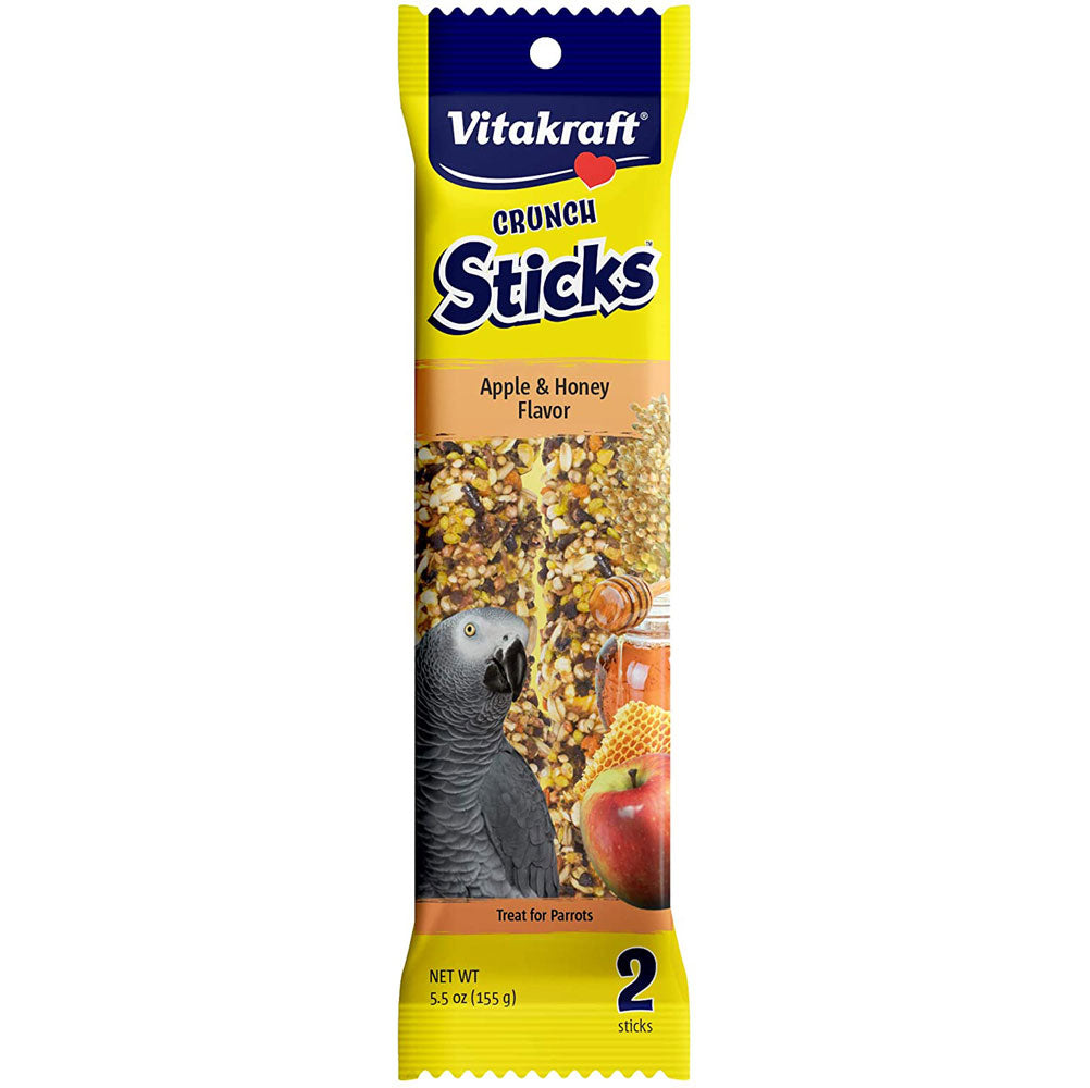 Vitakraft, Treat Stick Parrot, Apple & Honey, 5.5 oz.
