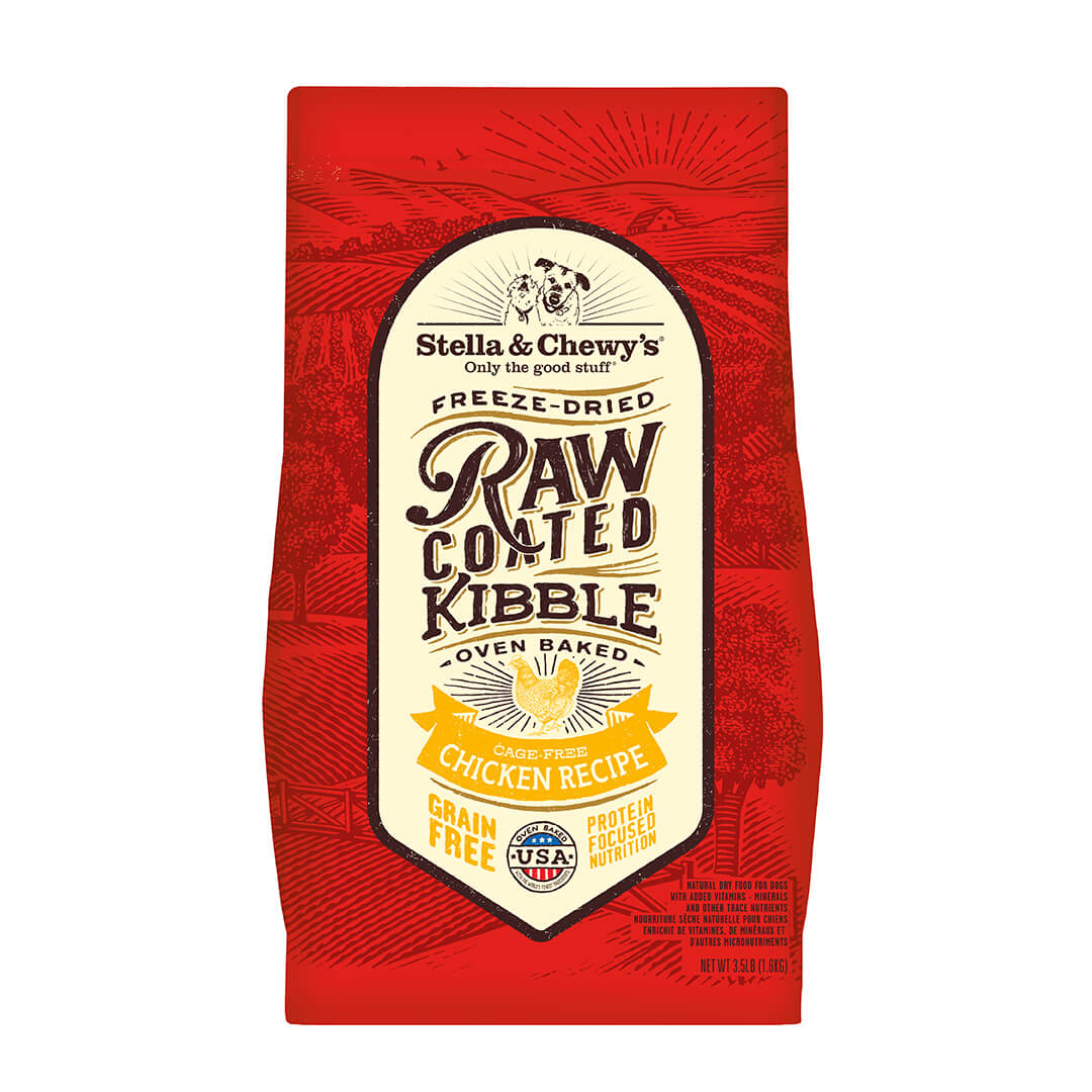 Stella & Chewy's Raw Coated Baked Kibble Cage-Free Chicken Recipe Dog Food
