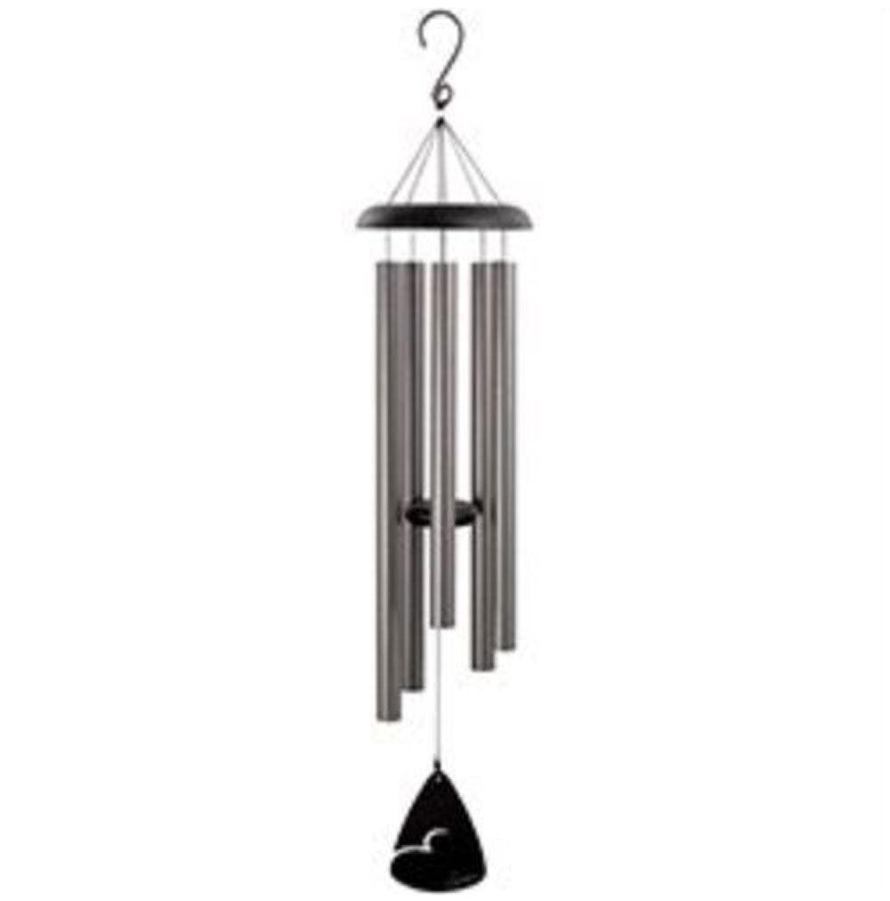 Carson, Signature Series 44" Pewter Fleck Wind Chime
