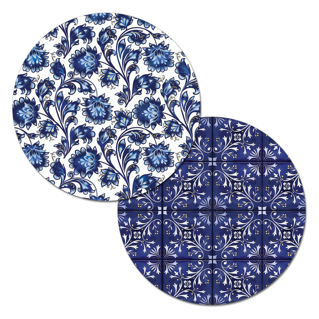 Shades of Blue Round Placemat