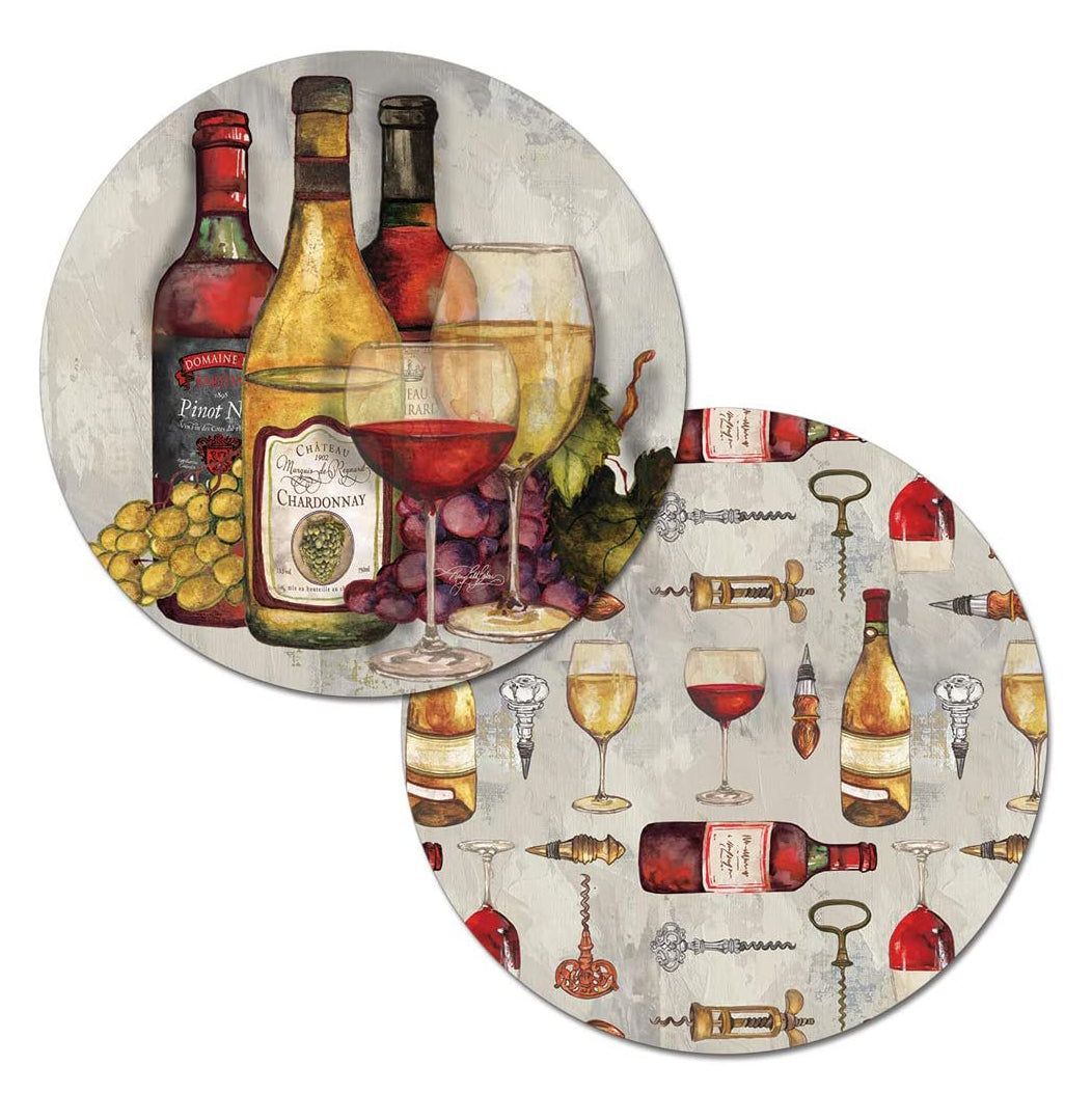 Wine Time Round Placemat