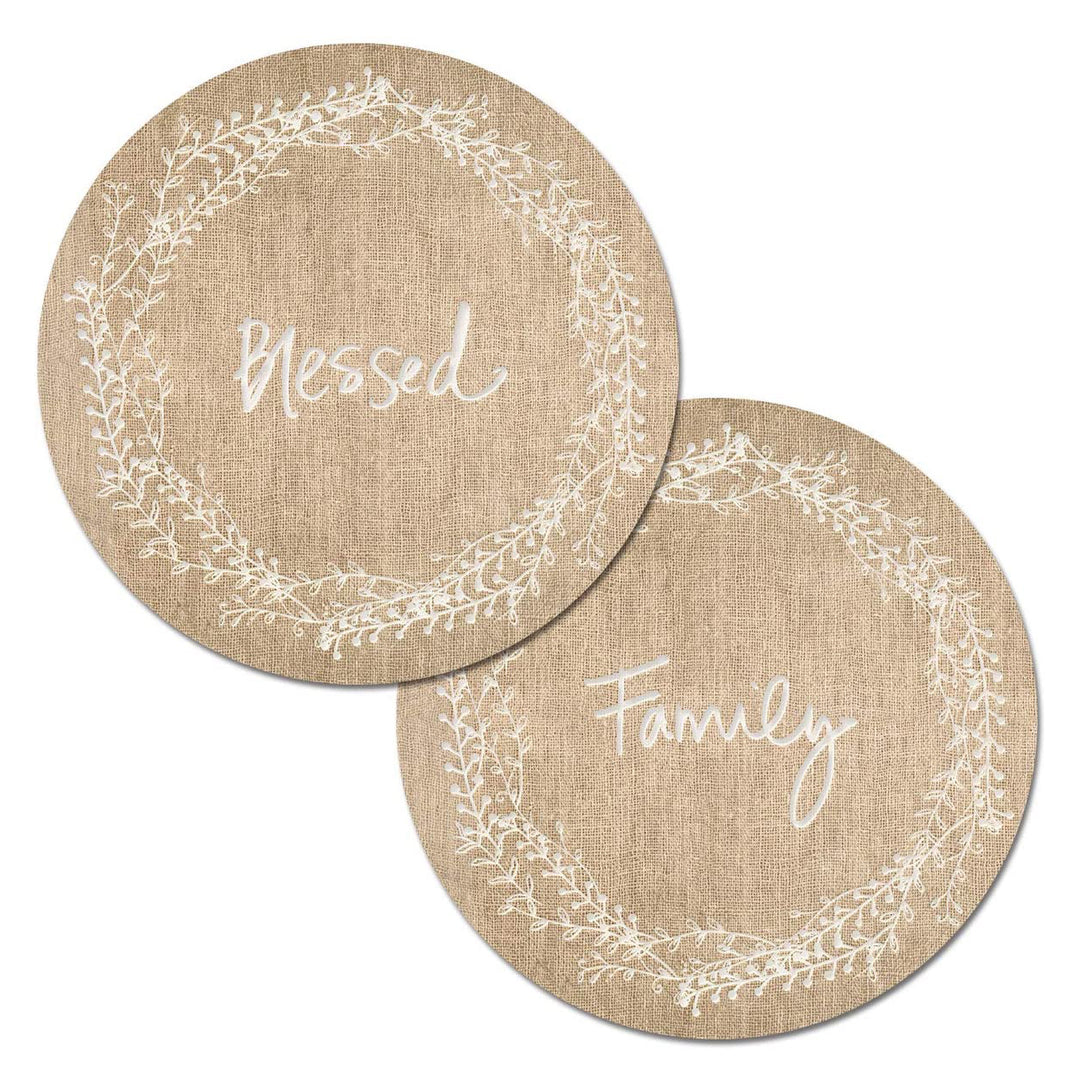 Blessed Family Round Placemats
