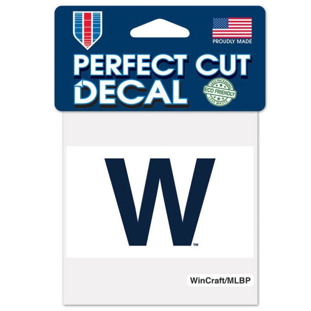 WinCraft, Cubs "W" Color Decal, 4" X 4"