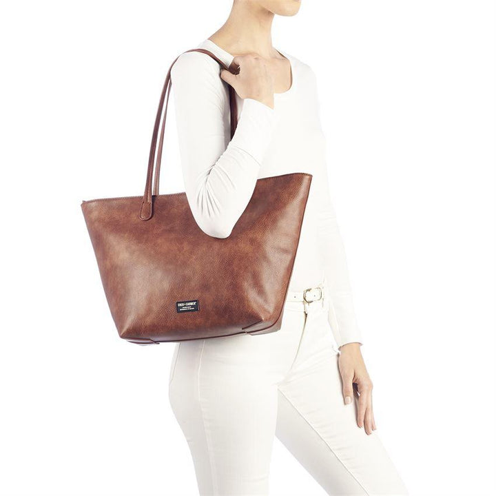 Noemi Neverful Tote, Cognac