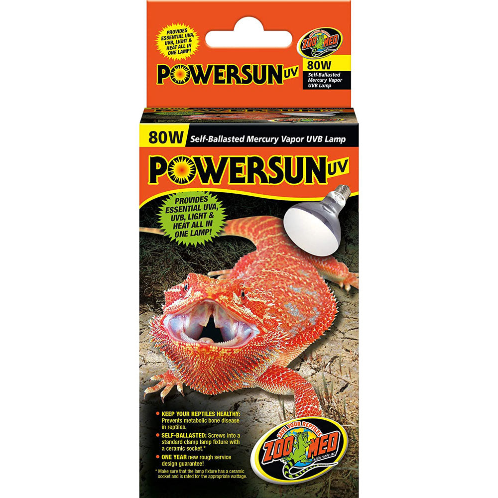 Zoo Med, Powersun UV Bulb, 80 W.