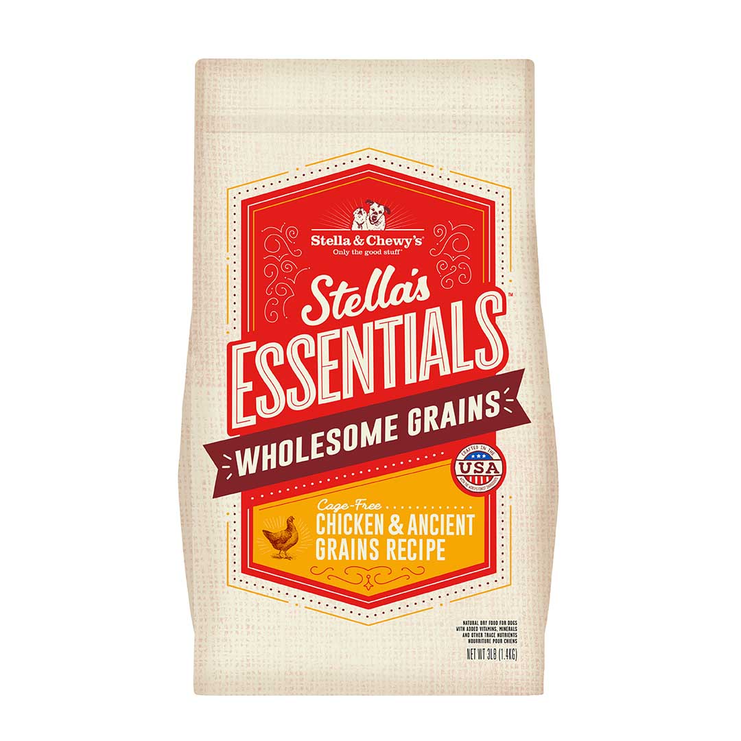 Stella & Chewy's Essentials Cage-Free Chicken & Ancient Grains Recipe Dog Food, 25 lb