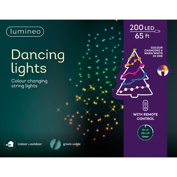 Dancing LED Color Changing Lights, 200 LED w/ Remote