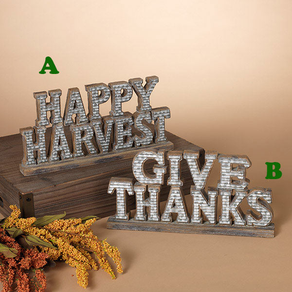 Harvest Inspirational Resin Sign, 13in.