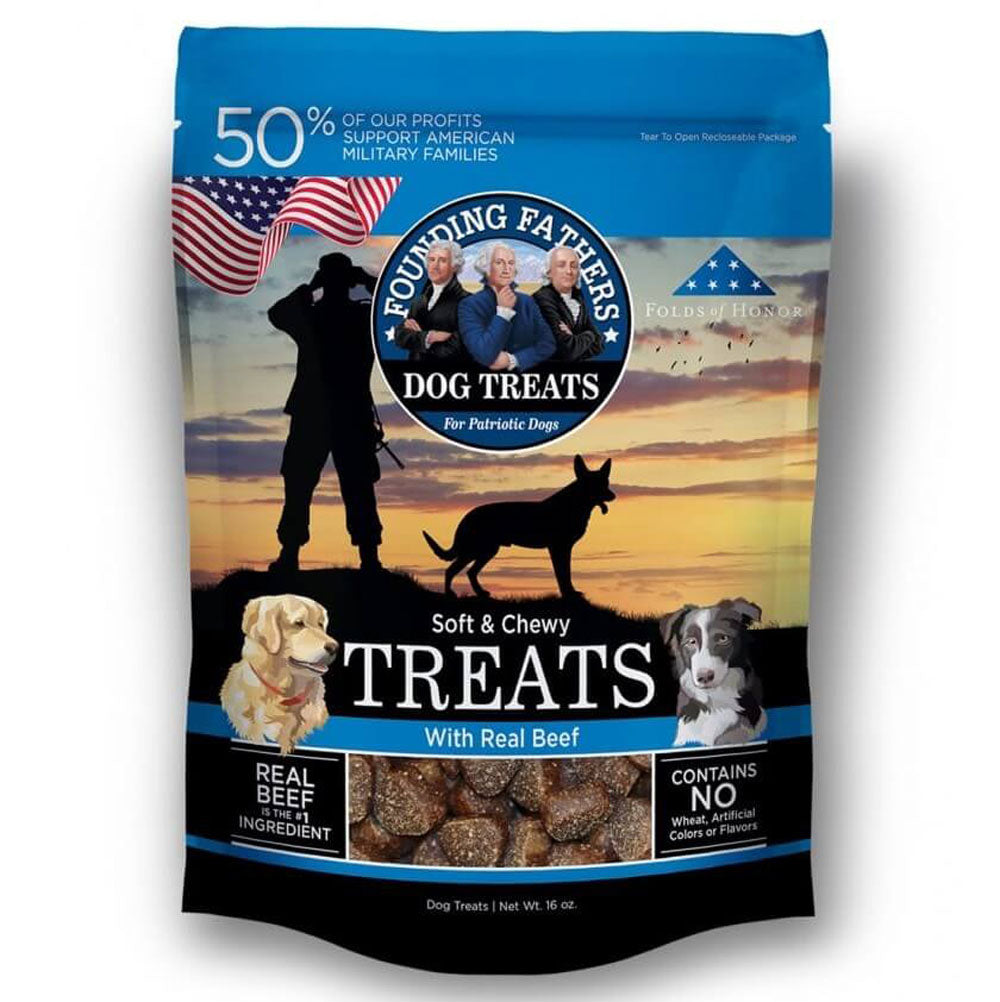NutriSource, Founding Fathers Beef Dog Treats, 16 oz.