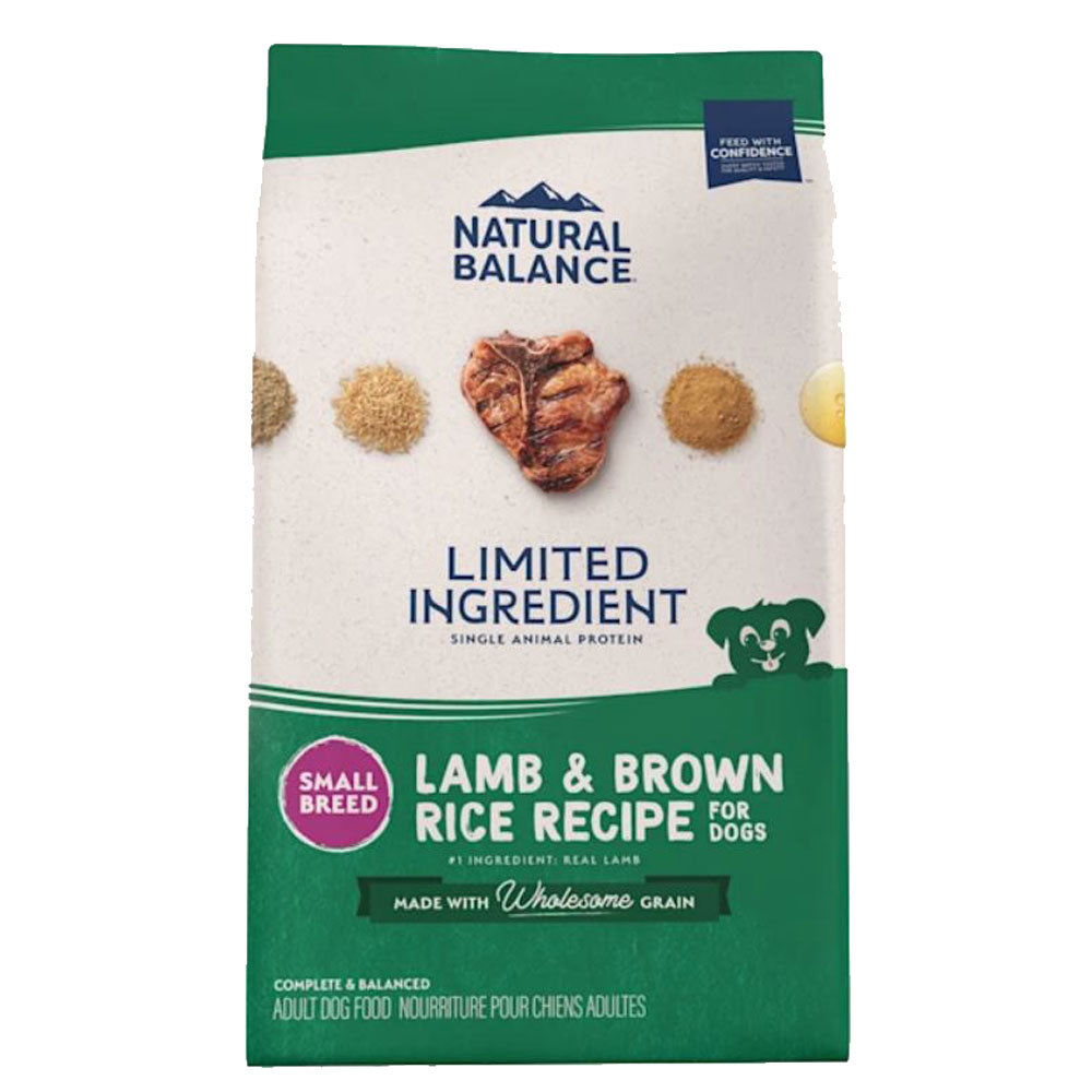 Natural Balance Limited Ingredient Lamb & Brown Rice Dry Dog Food, 4 lb