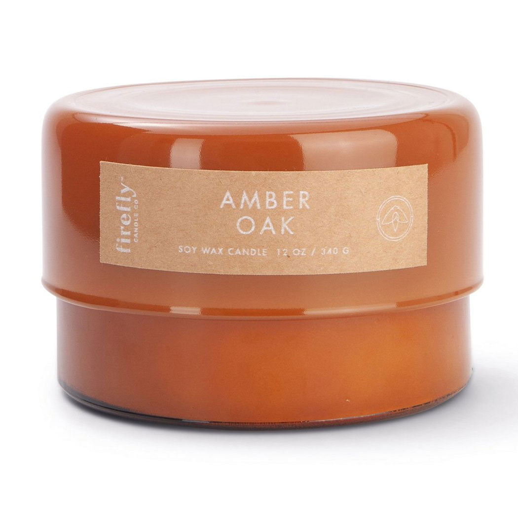 Firefly Candle Co. Botany Amber Oak, 13 oz. Soy Candle