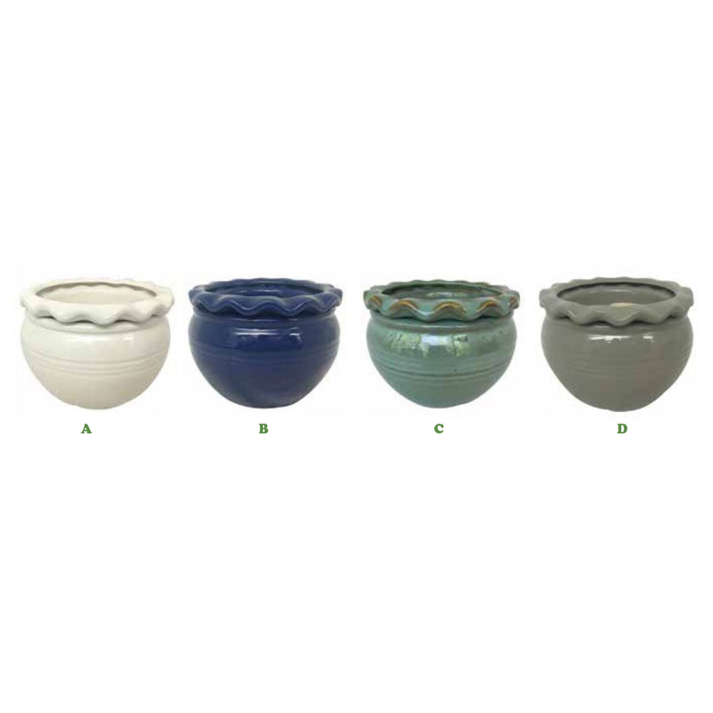 Border Concepts, Self-Watering Round, Pie Rim, Pot, 6.25", Assorted and Sold Separately