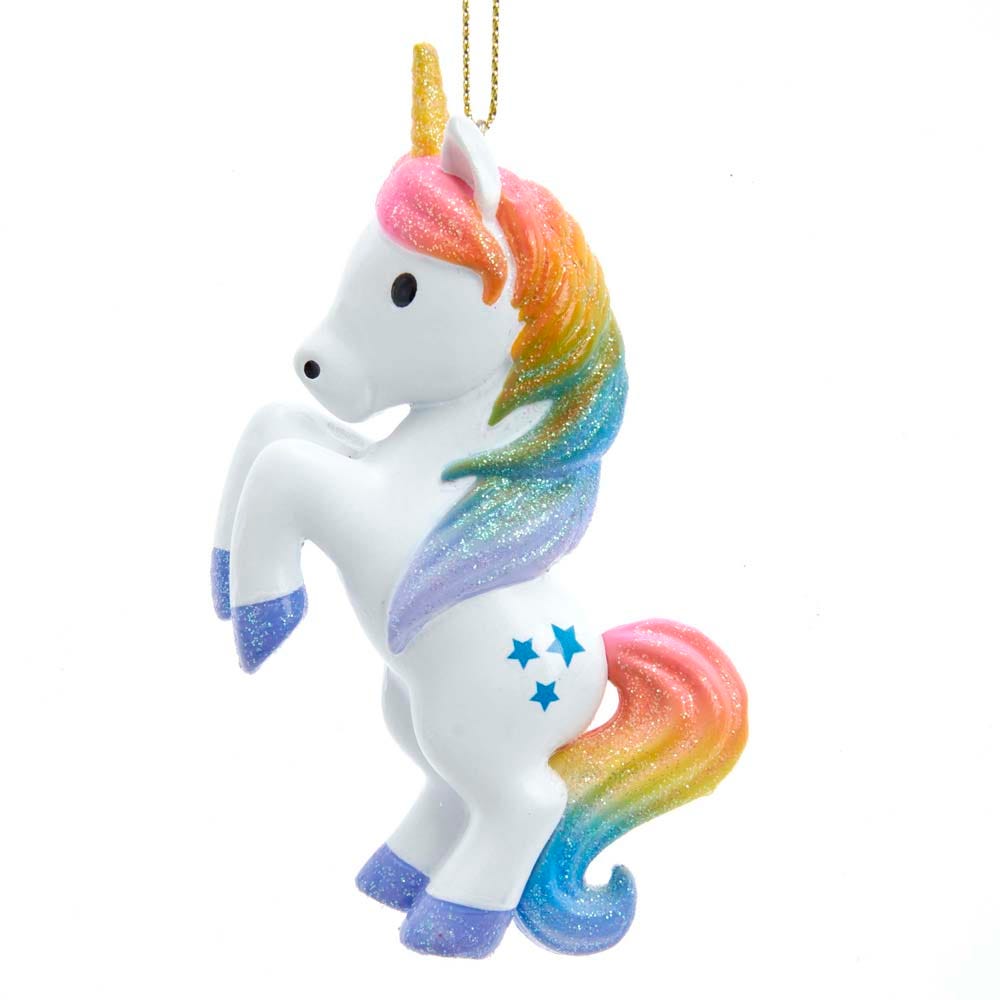 Kurt Adler Unicorn Ornament, 4"