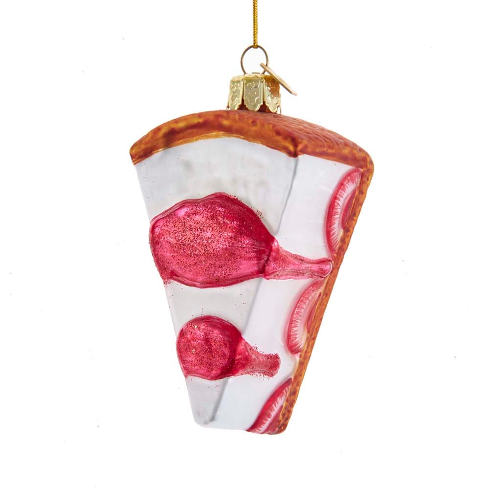 Strawberry Cheesecake Glass Ornament, 3.75"