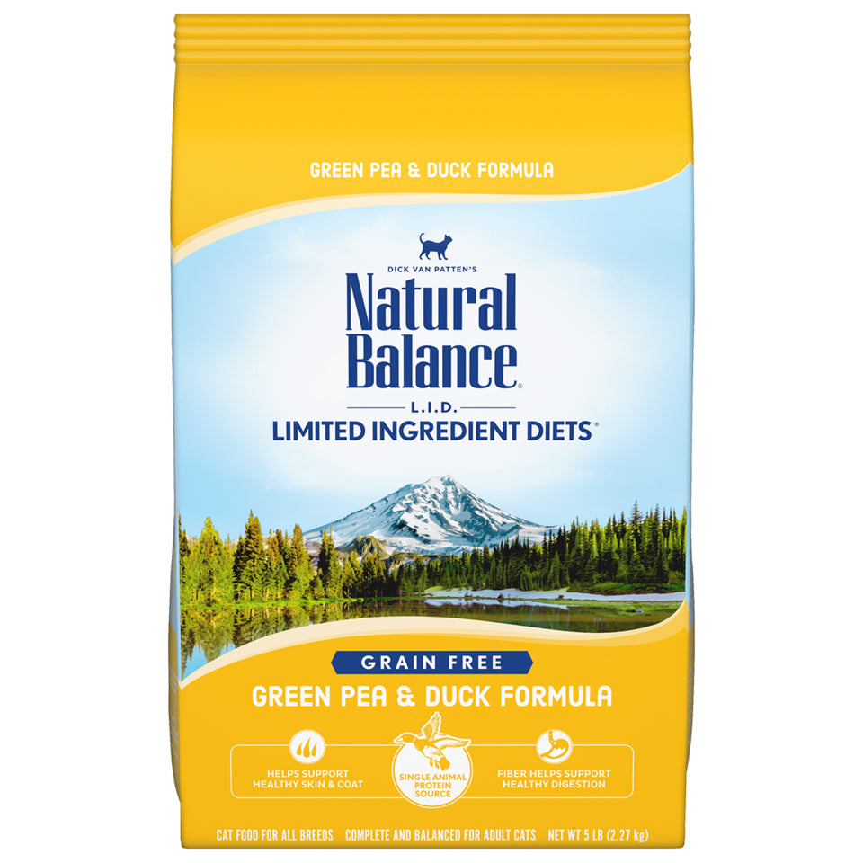 Natural Balance Green Pea & Duck Formula Cat Food, 2 lb