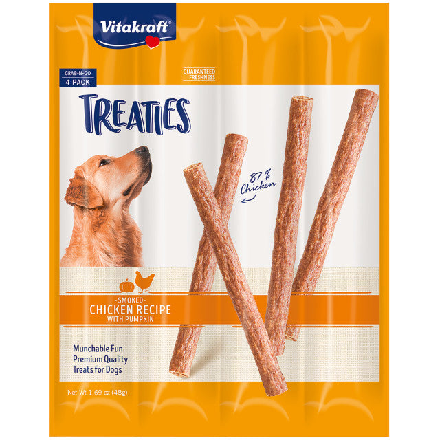 Vitakraft Treaties Smoked Chicken w/ Pumpkin Recipe, 4 Pack