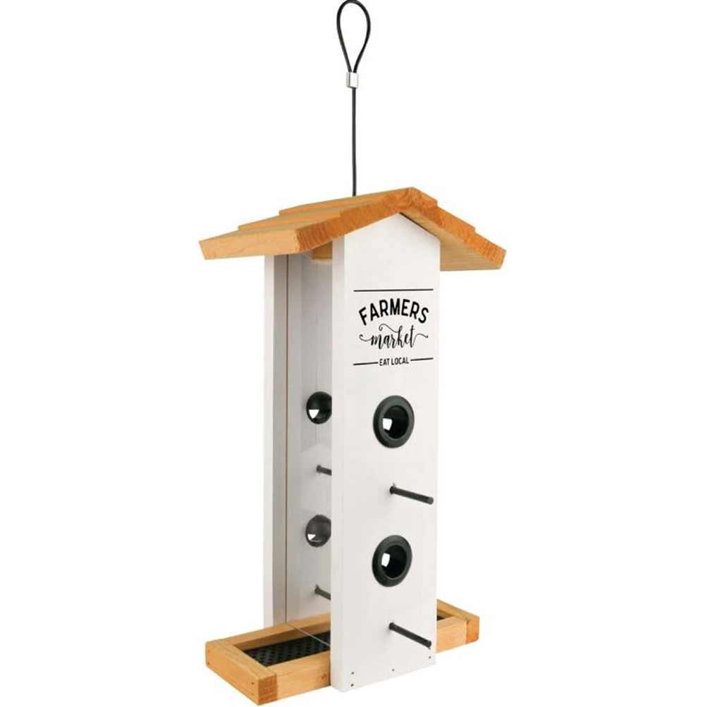 Nature's Way, Farmhouse Cedar Vertical Hopper Bird Feeder