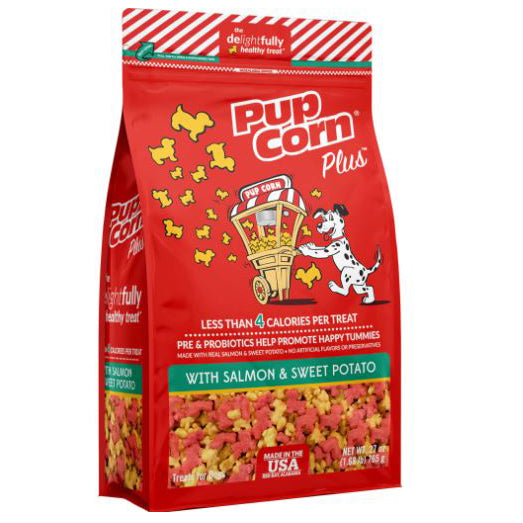 Pup-corn Dog Treat, Salmon & Sweet Potato, 27 Oz.