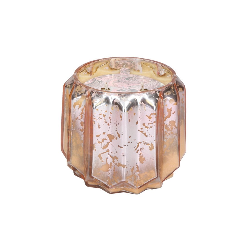 Bridgewater Candle Company Sweet Grace Collection Rose Gold Mercury Glass Candle