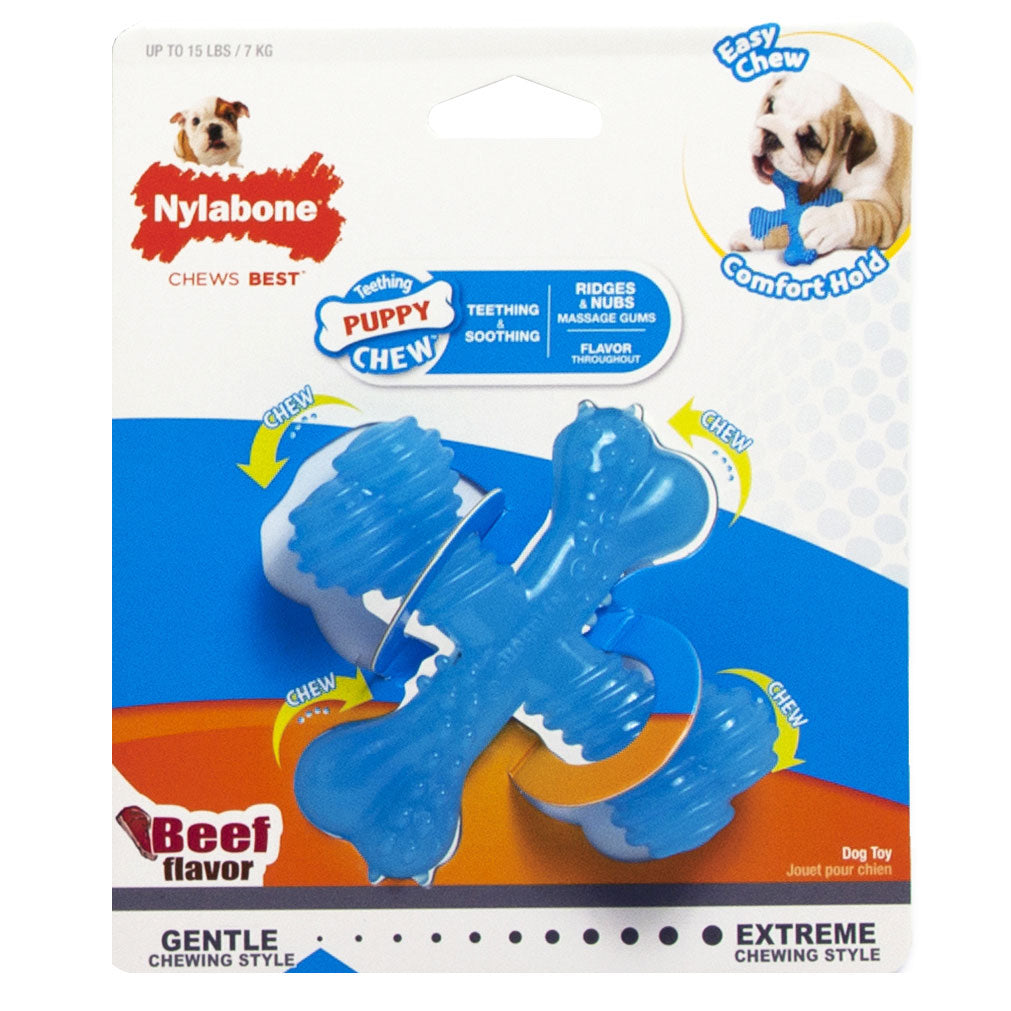 Nylabone Puppy Chew X Bone Chew Toy, Small