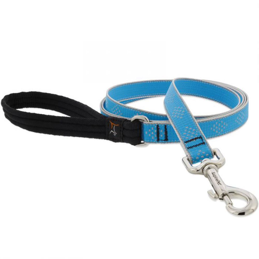 Lupine, Highly Reflective Leash, 3/4" 6', Blue Diamond