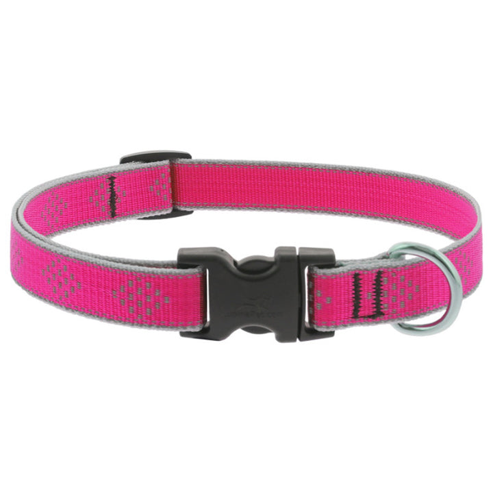 Lupine Pet, High Lights Pink Diamond 1" Collar, 16-28"