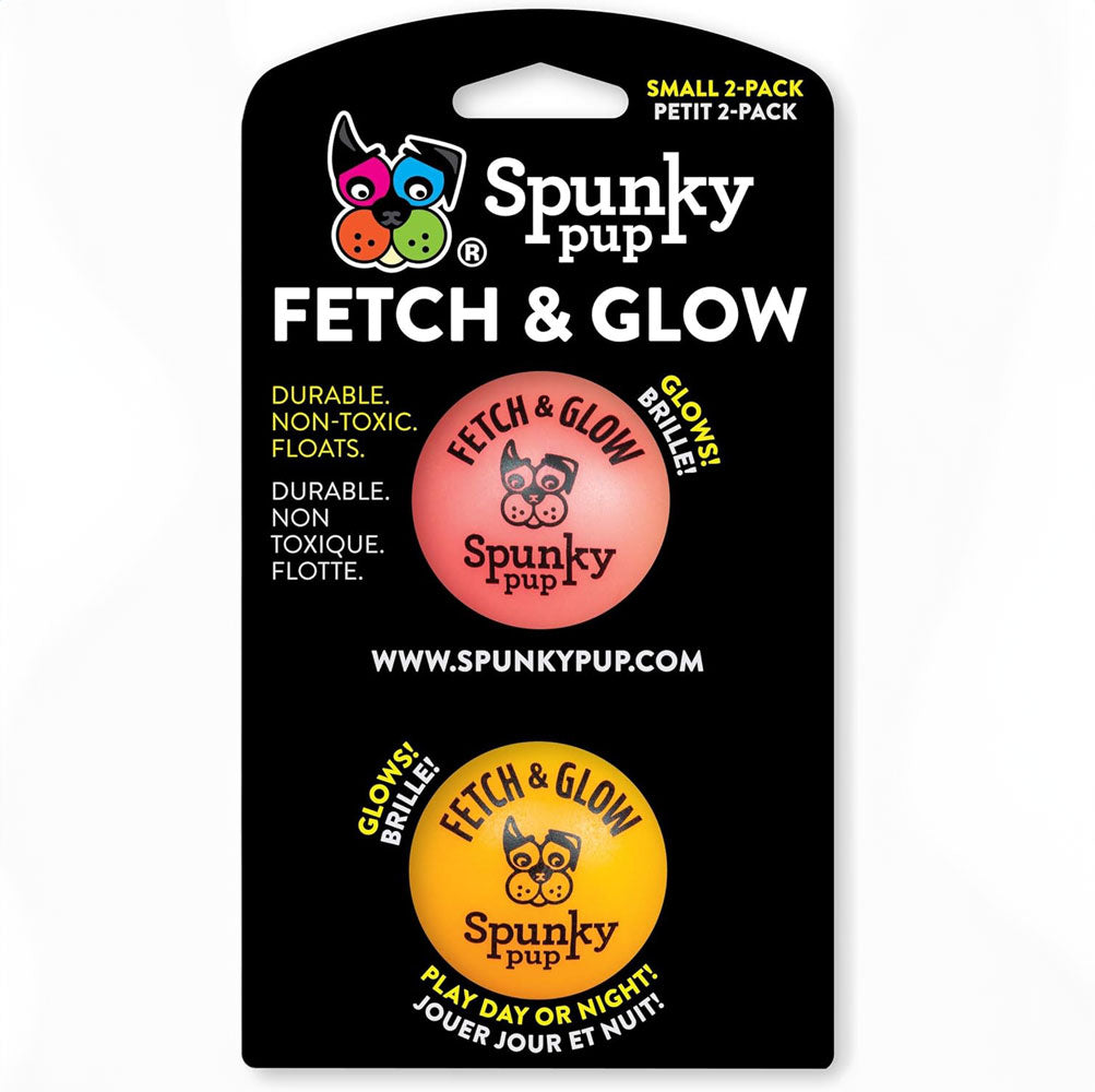 Spunky Pup, Fetch & Glow Ball Large, Assorted Colors