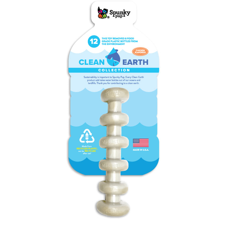 Spunky Pup Clean Earth Recycled Stick Dog Toy, 6.5"