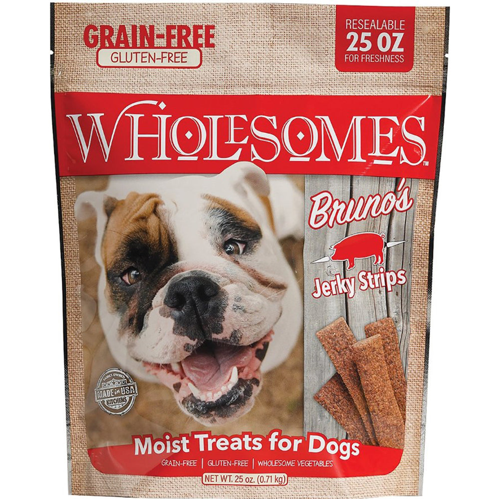 Wholesomes, Bruno's Jerky Strips, 25 oz.