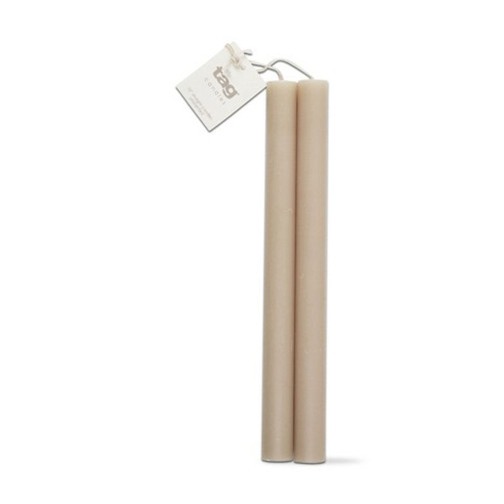 Tag Candles, Straight Candle 10", 2pk, Linen