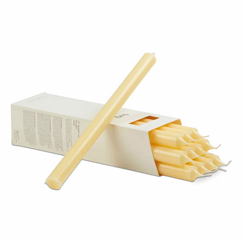 Tag Candles, Straight Candle 12", Ivory, Sold Individually