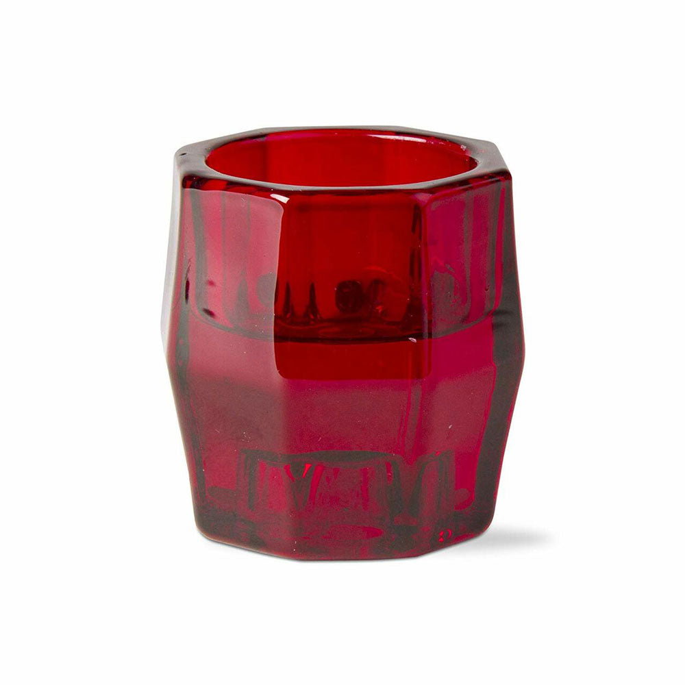 Tag Candles, Red Gem Reversable Holder