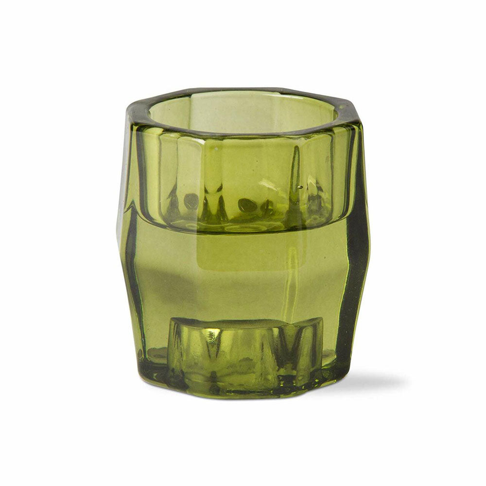 Tag Candles, Green Gem Reversable Holder
