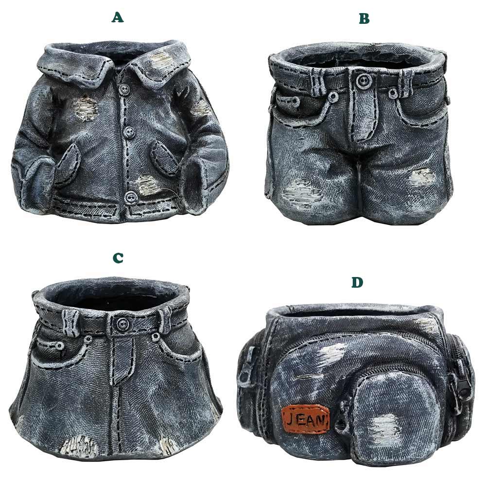 Alpine, Denim Gear Planter, Assorted & Sold Separately