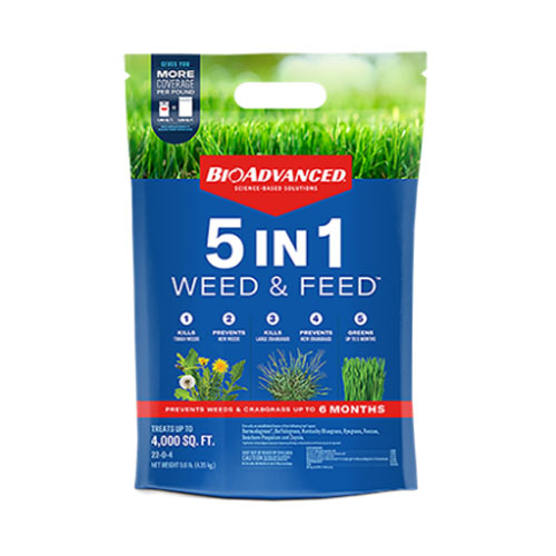 BioAdvanced 5-in-1 Weed & Feed, 4,000 sq. ft.
