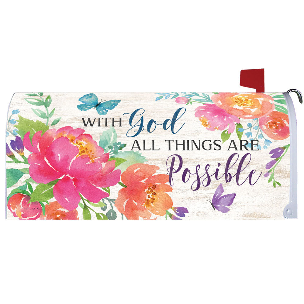Custom Decor, With God Mailbox Cover