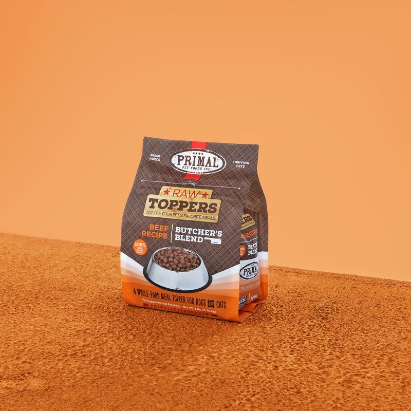 Primal Butcher's Blend Beef Raw Toppers, 2 lb