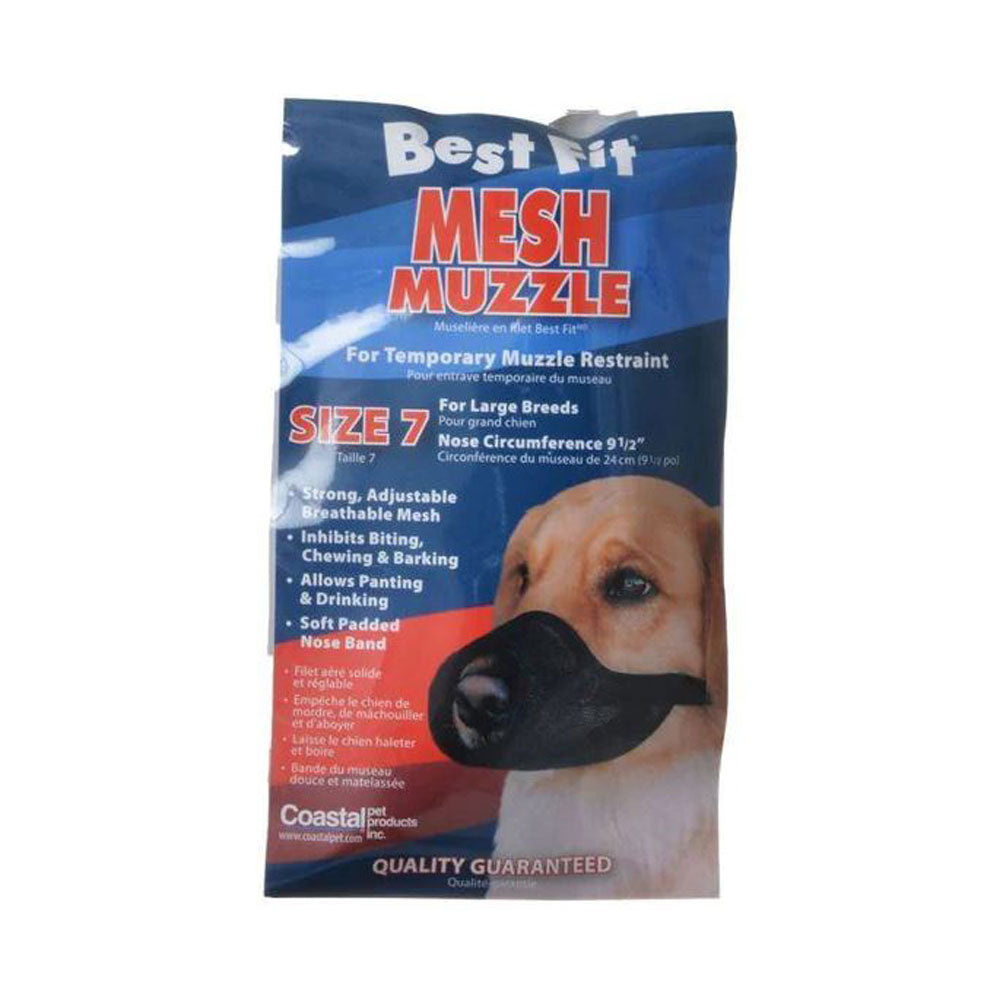 Coastal Pet, Adjustable Black Velcro Muzzle