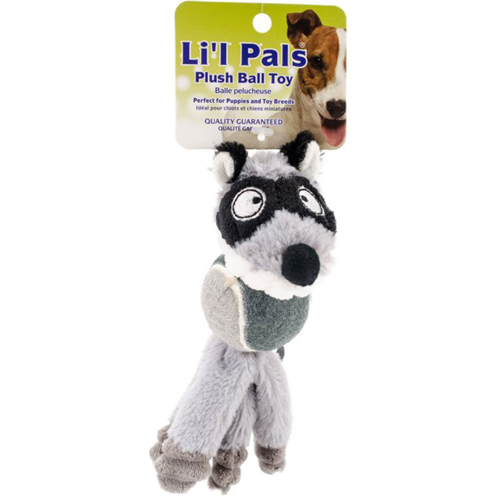 Li'l Pals, Plush Ball Toy, Racoon