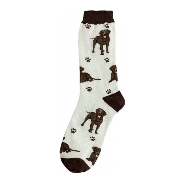 Happy Tails Socks- Chocolate Labrador