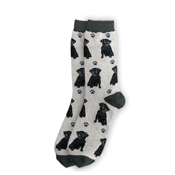Happy Tails Socks- Black Pug