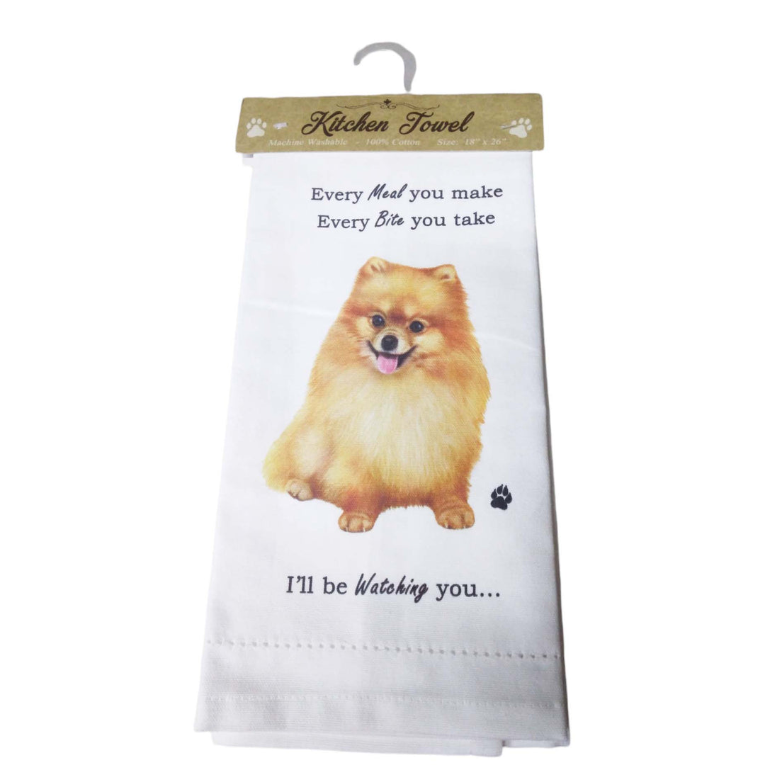 E&S Pets Kitchen Towel- Pomeranian