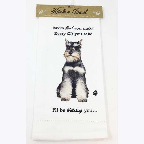 E&S Pets Kitchen Towel- Schnauzer