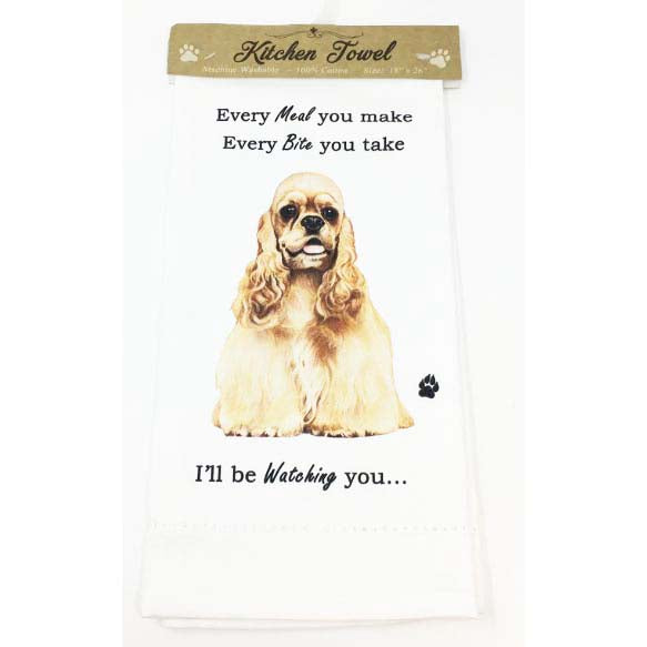 E&S Pets Kitchen Towel- Cocker Spaniel