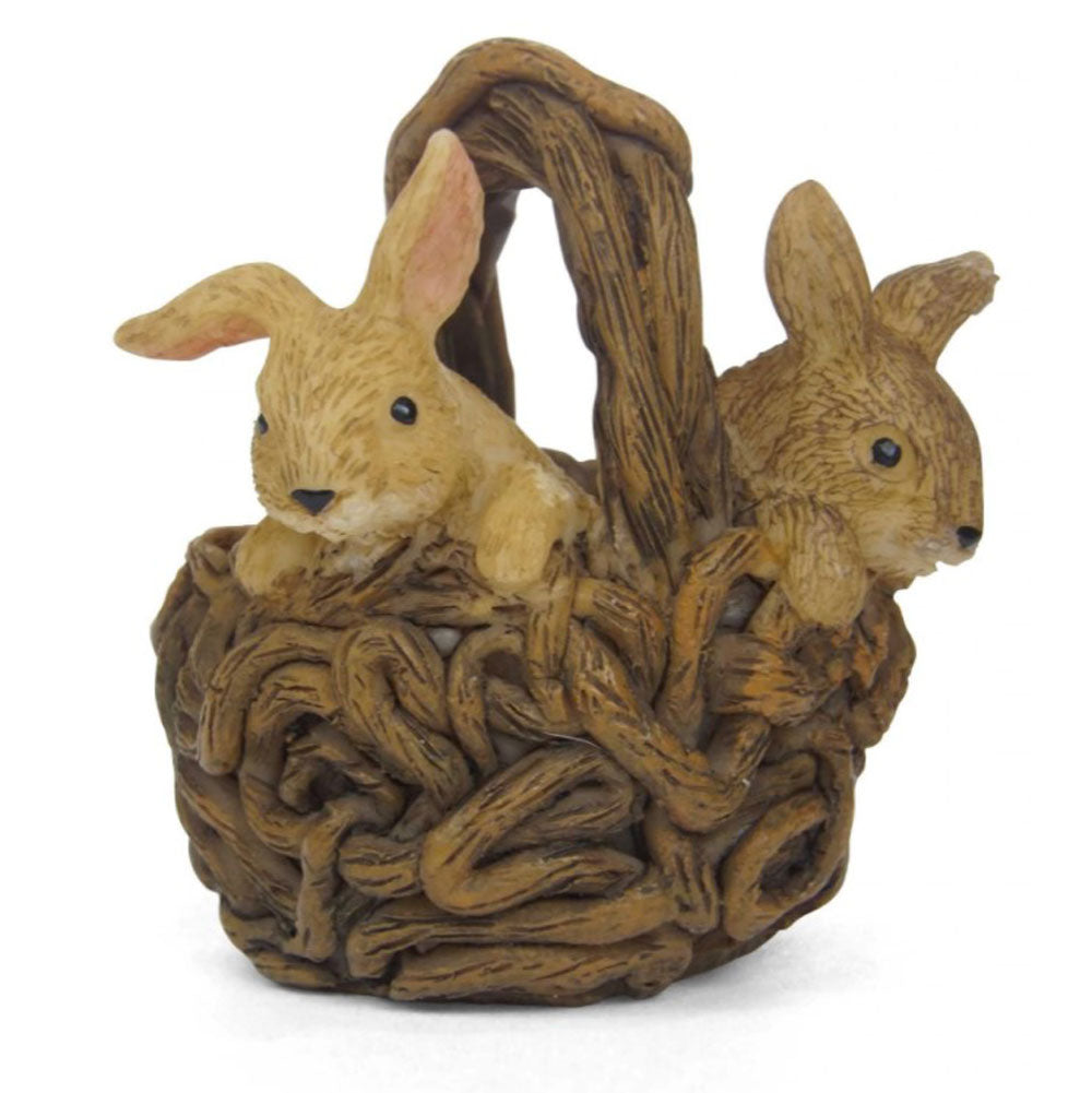 Woodland Knoll, Miniature Bunny Basket